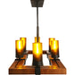 Meyda 38" Long Grand Terrace 6 Light Oblong Chandelier - 133419