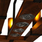 Meyda 38" Long Grand Terrace 6 Light Oblong Chandelier - 133419