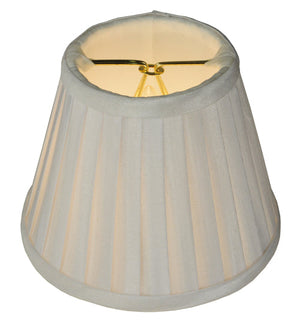 Meyda 5"W X 4"H Channell Tapered & Pleated Shade '219771