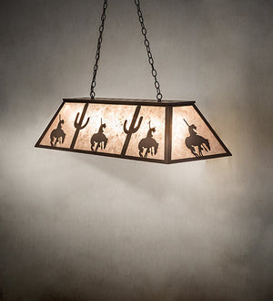 Meyda 48" Long Trails End Oblong Pendant '135573