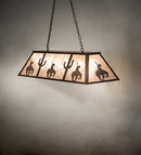 Meyda 48" Long Trails End Oblong Pendant '135573