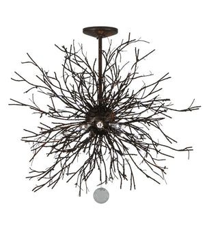 Meyda 36"w Pussy Willow Led Pendant - 136523