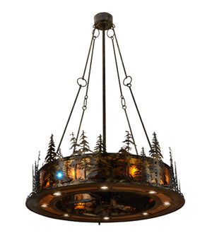 Meyda 48"w Tall Pines Chandel-Air- 137589