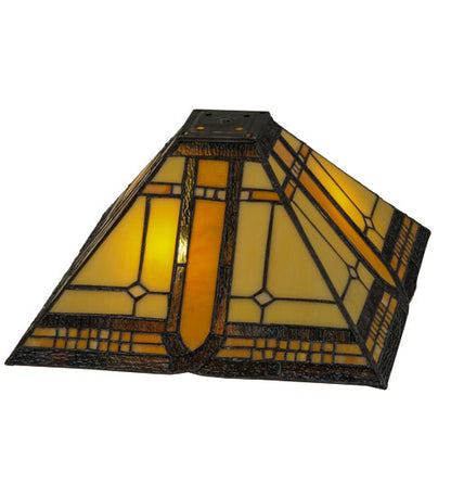Meyda 13"Sq Sierra Prairie Mission Shade '137957