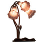 Meyda 16" High Lavender Tiffany Pond Lily 3 LT Accent Lamp '13863