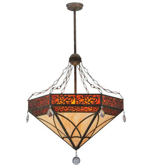Meyda 37"W Larkfield Inverted Pendant '140376