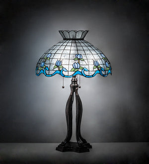 Meyda 31" High Roseborder Table Lamp- 140466