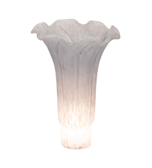Meyda 4" Wide X 6" High Grey Pond Lily Shade '141330