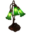 Meyda 16" High Green Pond Lily 3 Light Accent Lamp '14150