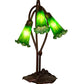 Meyda 16" High Green Pond Lily 3 Light Accent Lamp '14150