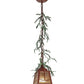 Meyda 5.5"sq Pine Branch Valley View Led Mini Pendant - 142074