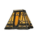 Meyda 5"Sq Sierra Prairie Mission Shade '142877