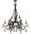 Meyda 38.5" Wide New Country French 9 Light Chandelier- 143064