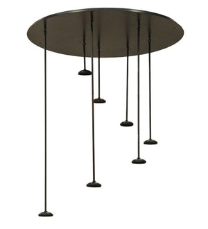 Meyda 46"W Checkers 7 LT Pendant Hardware '143749