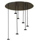 Meyda 46"W Checkers 7 LT Pendant Hardware '143749
