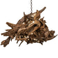 Meyda 38"w Driftwood Led Pendant- 143814
