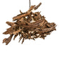 Meyda 38"w Driftwood Led Pendant- 143814