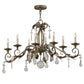 Meyda 44" Long Windsor 8 Light Oblong Chandelier- 143961
