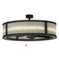 Meyda 36.5"W Smythe Craftsman Chandel-Air - 143992