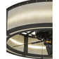 Meyda 36.5"W Smythe Craftsman Chandel-Air - 143992