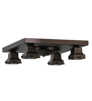 Meyda 15"SQ ALCOVE 4LT FLUSHMOUNT HARDWARE '144157