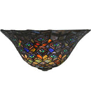 Meyda 12.5"W Peacock Feather Wall Sconce '144898