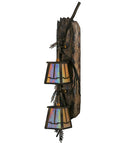 Meyda 6.5"W Pine Branch Valley View 2 LT Vertical LED Wall Sconce- 145030