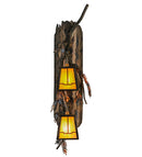 Meyda 6.5"W Pine Branch Valley View 2 LT Vertical LED Wall Sconce- 145030