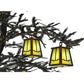 Meyda 52"W Pine Branch Valley View 12 LT W/Uplights LED Chandelier- 145107