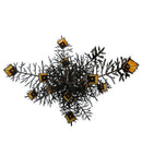 Meyda 52"W Pine Branch Valley View 12 LT W/Uplights LED Chandelier- 145107