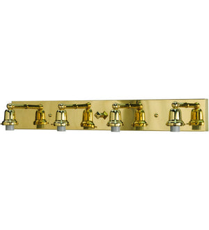 Meyda 36"L Revival Oyster Bay 4 LT Vanity Hardware '145208