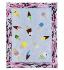 Meyda 34"L X 27"W Metro Fusion Benny's Ice Cream Glass Countertop '145251