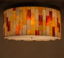 Meyda 47" Wide Cilindro Calico Flushmount '145289
