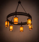 Meyda 54" Wide Beartooth 6 Light Chandelier '145571