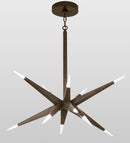 Meyda 38"W Hickory Treasures 12 LT LED Pendant- 145938
