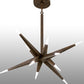 Meyda 38"W Hickory Treasures 12 LT LED Pendant- 145938