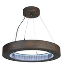 Meyda 25"w Hickory Treasures Led Pendant - 145988