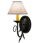 Meyda 7"W Bordeaux W/Fabric Shade Wall Sconce '146311