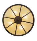 Meyda 30"W Commerce LED Semi-Flushmount - 146575