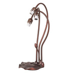 Meyda 16" High Pink/Blue Tiffany Pond Lily 3 LT Accent Lamp '14670