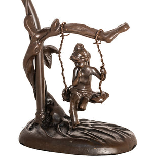 Meyda 16" High Cherub On Swing Accent Lamp '14681