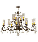 Meyda 62" Long Windsor 14 Light Oblong Chandelier- 146948