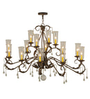 Meyda 62" Long Windsor 14 Light Oblong Chandelier- 146948
