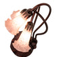 Meyda 16" High Pink Tiffany Pond Lily 3 Light Accent Lamp '14728