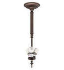 Meyda 5" Wide 3 Light Inverted Pendant Hardware '14800