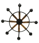 Meyda 40"w Barrel Stave Madera 8 Lt Led Chandelier - 149106