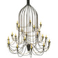 Meyda 72" Wide Bell 20 Light Three Tier Chandelier- 149323