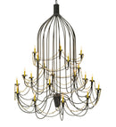Meyda 72" Wide Bell 20 Light Three Tier Chandelier- 149323