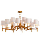 Meyda 52"W Toby 15 LT Chandelier '149365