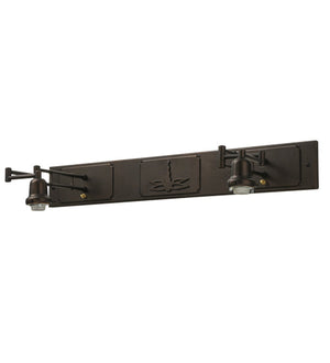 Meyda 36"W Hanginghead Dragonfly 2 LT Swing Arm Wall Sconce Hardware '150270